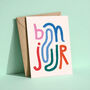 Bonjour Greeting Card, thumbnail 1 of 3