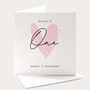 Personalised 1st Birthday Card With Pink Heart – Baby Girl, thumbnail 1 of 4