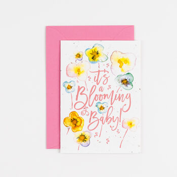 A Blooming Baby! Plantable New Baby Card, 2 of 7