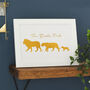 Personalised Lion Family Foil Print, thumbnail 2 of 5