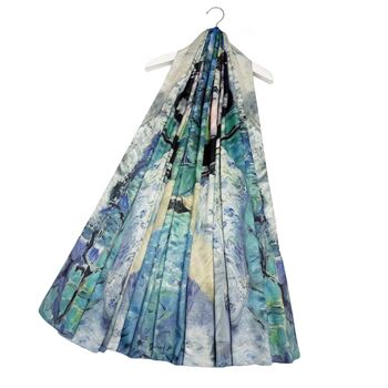Reversible Monet And Manet Silk Blend Scarf, 4 of 8