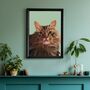 Custom Peek A Boo Pet Portrait For Dog And Cat Gift, thumbnail 2 of 11
