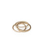 9ct Gold Patterned Stacking Rings Set Of Three, thumbnail 2 of 3