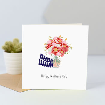 Vase Of Flowers Card For Mum, 2 of 5