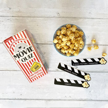 Popcorn And Movie Quiz Gift Box, 4 of 6