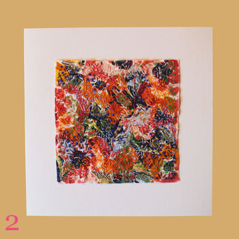 Reusable Handmade Greetings Cards Square Blank Inside Or Optional Handwritten Message, 4 of 11
