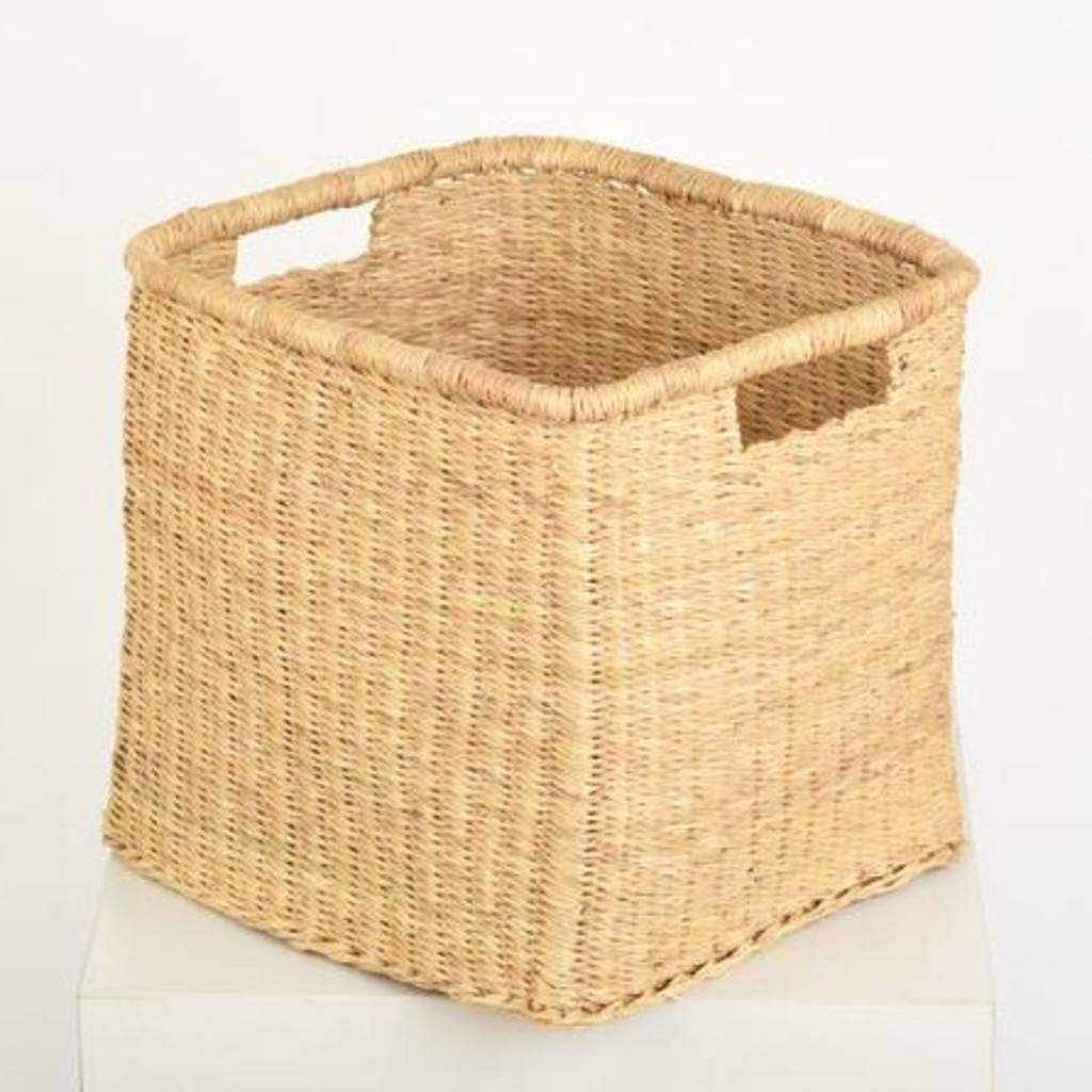 Square Handwoven Storage Baskets By The Basket Room