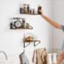 Set Of Three Floating Wall Shelves With Dual Mounting, thumbnail 4 of 11