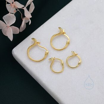 Cobra Snake Hoops Earrings In Sterling Silver, 7 of 10