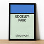 Edgeley Park Monopoly Stockport Football Print, thumbnail 1 of 2