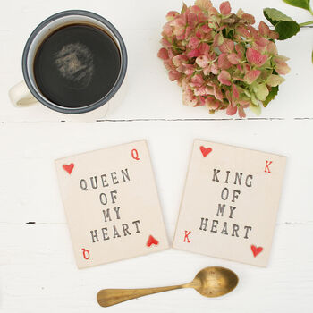 Queen Of Hearts Ceramic Coaster, 3 of 5