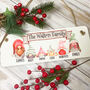 Personalised Custom Gonk Family Christmas Sign, thumbnail 1 of 7