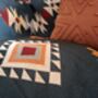 Navy Blue Aztec Blanket And Furniture Throw, thumbnail 2 of 11