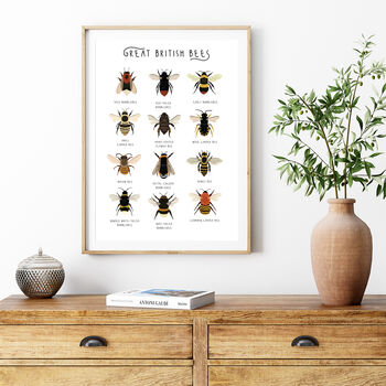 British Bees Poster, 3 of 5