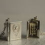 Silver Flower Book Locket Necklace, thumbnail 1 of 8