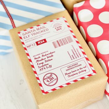 Personalised Santa Mail Stickers, 4 of 6