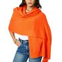 Neon Orange 100% Cashmere Travel Wrap Shawl Gift Boxed, thumbnail 1 of 8