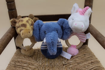 Soft Brown Giraffe Rattle, 6 of 8