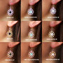 Compass North Star Gemstone Earrings, thumbnail 7 of 9