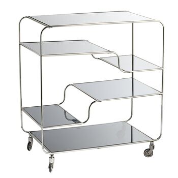 Gold And Smoked Grey Bar Cart, 2 of 3