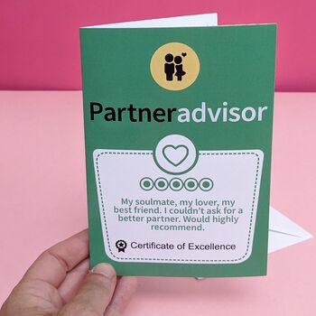 Partner Advisor Review Greetings Card, 2 of 5