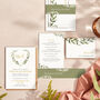 Greenery Botanical Wedding Invitation, thumbnail 1 of 5