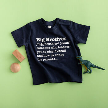 Big Brother And Little Sister Definition T Shirt Set, 4 of 5