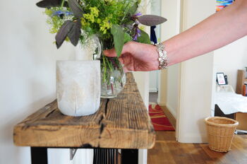 Reclaimed Wood Console Table, 6 of 8