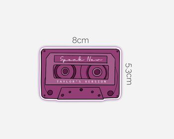 Taylor Swift Cassette Speak Now Sticker, 2 of 2