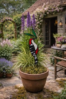 Woodpecker Glass Plant Stake, 4 of 5