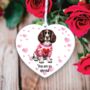 Personalised Springer Spaniel Dog Love Decoration, thumbnail 1 of 2