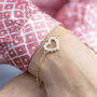 Personalised Heart Bracelet With Pearl Detail, thumbnail 7 of 10