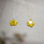 Buttercup Flower Sterling Silver Or 24ct Gold Necklace, thumbnail 6 of 8