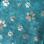 Cat Paw Print Foil Scarf Gift, thumbnail 3 of 9