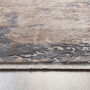 Cosimo Distressed Easy Care Rug With Fringe Blue/Grey, thumbnail 4 of 4