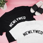 'Newlyweds' Mr And Mrs Personalised T Shirt Set, thumbnail 9 of 11