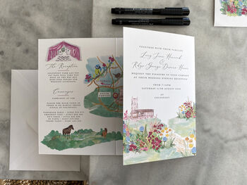 Garden Theme Wedding Invitation And Bespoke Stationery, 5 of 7