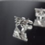 Airplane Silver Cufflinks Gift For Pilots 316 L Stainless Steel Aviation Accessory, thumbnail 6 of 6