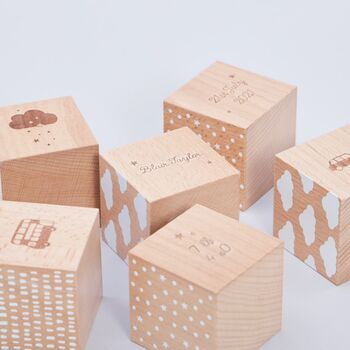 Personalised Wooden Keepsake Blocks, 2 of 5