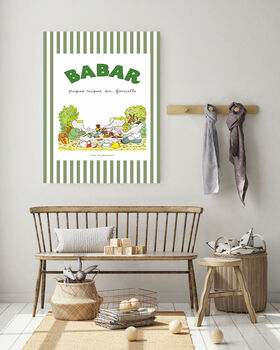 Babar Picnic Nursery Art Print, 3 of 4