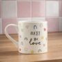Rainbow And Heart Lucky In Love Ceramic Mug, thumbnail 2 of 3