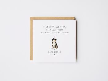 Personalised Dog Walk Card Spaniel *Various Dog Breeds, 5 of 7