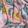 Anemone Print Scarf In Dusky Pink, thumbnail 3 of 4