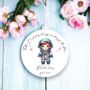 Personalised Cute Child Astro Hearts Decoration Gift, thumbnail 1 of 2