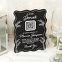 Funeral Charity Donation Qr Code Wavy Edge Acrylic Sign, thumbnail 1 of 2