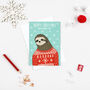 Sloth Christmas Card, thumbnail 1 of 2