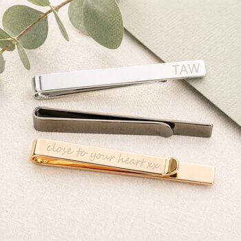 Personalised Luxury Message Tie Slide, 2 of 8