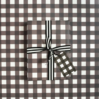 Gingham Gift Tags, Black And White, 2 of 5