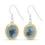 Blue Reef Oval Drop Earrings, thumbnail 1 of 3