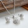 Sterling Silver Cluster Jewellery Set, thumbnail 1 of 4